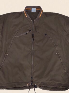 Gymshark 2-in-1 Convertible Zip-Off Sleeve Jacket Vest Khaki Olive Size Small